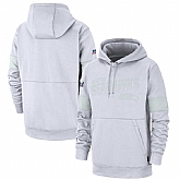 Seattle Seahawks Nike NFL 100TH 2019 Sideline Platinum Therma Pullover Hoodie White,baseball caps,new era cap wholesale,wholesale hats